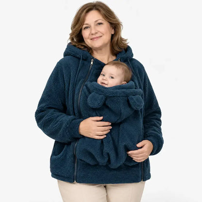 🧸❄️ Chaqueta Teddy suave: ¡lleva a tu bebé o cachorro contigo!