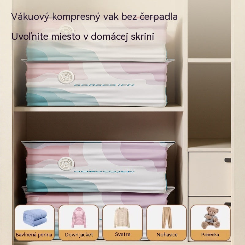 🧳 5 kusov za 27 EUR 💨 Veľká vakuová taška na kompresiu: nie je potrebná pumpa, nepriepustná a šetrí miesto v kufroch i doma ✈️