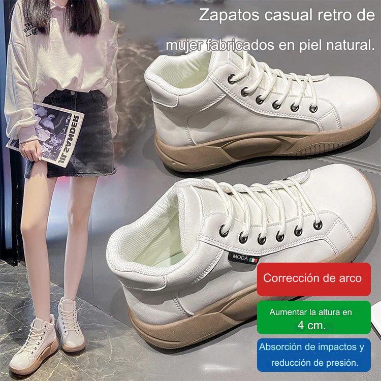 🔥【Tallas 35-43】Nuevos zapatos casuales de plataforma para mujer, de estilo retro, modernos y versátiles.