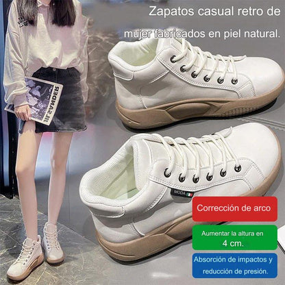 🔥【Tallas 35-43】Nuevos zapatos casuales de plataforma para mujer, de estilo retro, modernos y versátiles.
