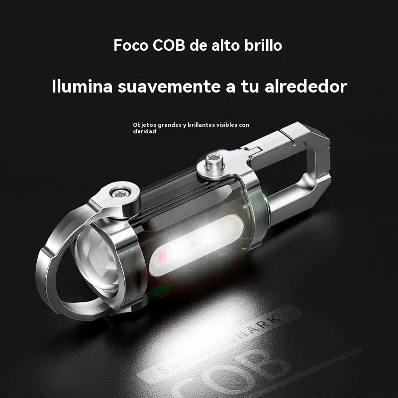 【Compra 1 y llévate 1 gratis】🔥Gran oferta🔥Linterna mini para llave súper brillante e impermeable con salida de 8000 lm