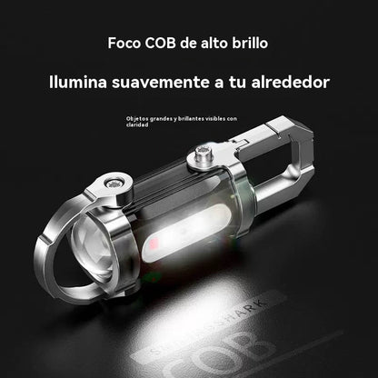 【Compra 1 y llévate 1 gratis】🔥Gran oferta🔥Linterna mini para llave súper brillante e impermeable con salida de 8000 lm