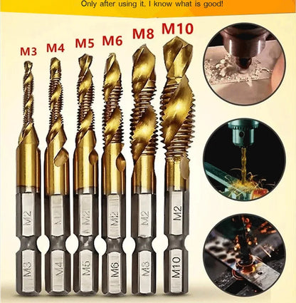 🧰 【Výhodná sada 6 kusů】 🔩 Víceúčelová sada vrtáků