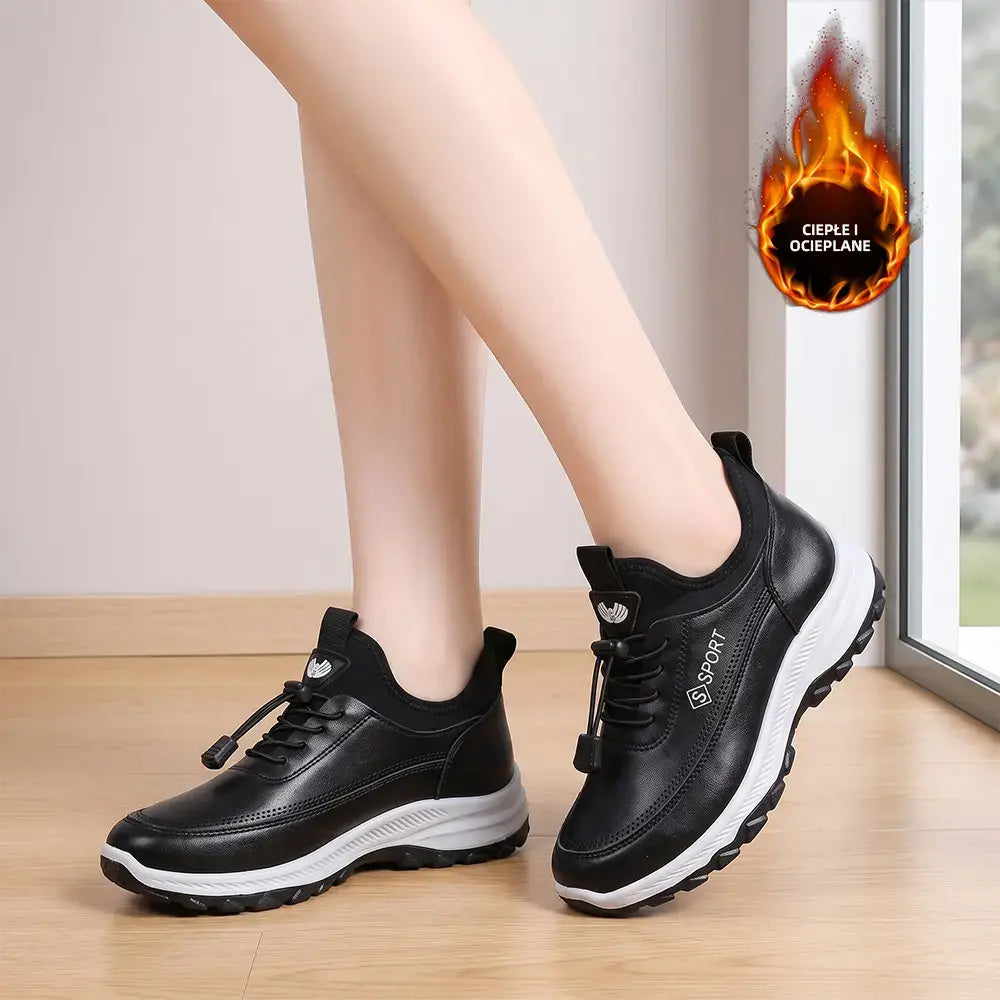 ✨【35-40】Botas de trekking de cuero con forro polar – disponibles en versiones con forro sencillo y doble; adecuadas para primavera, otoño e invierno.