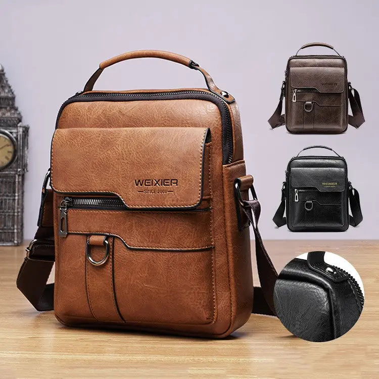 🔥Nuevo bolso de hombro Oxford de cuero para hombre 2026