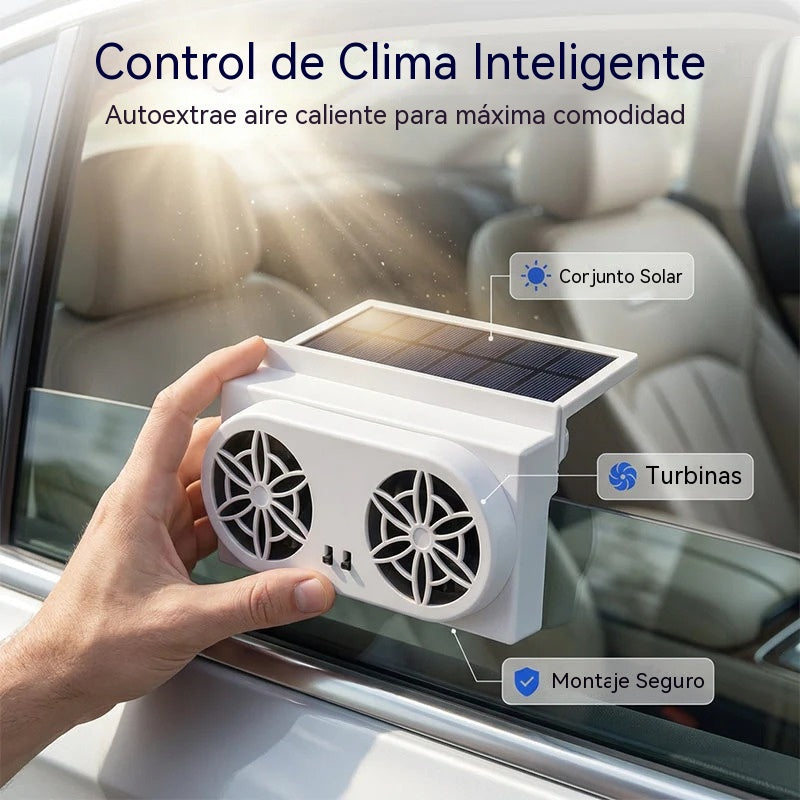 50%OFF🌀Ventilador para coche alimentado por energía solar