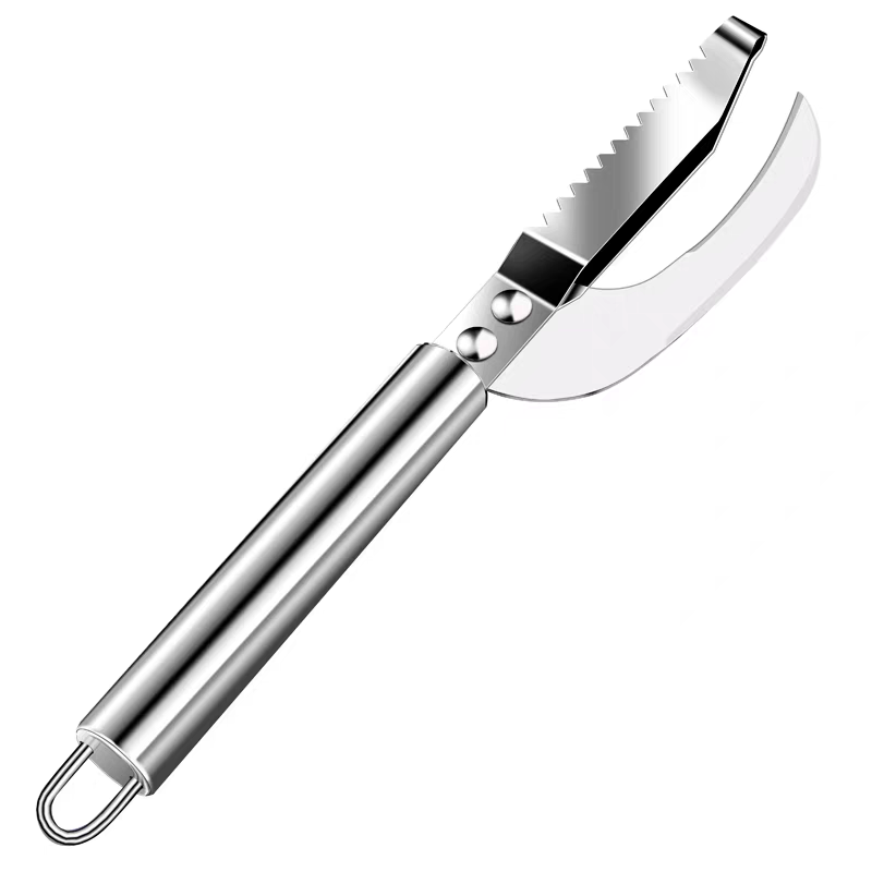 🍲🐟【Oferta de 2 piezas】Cuchillo multiusos de acero inoxidable para raspar eficazmente las escamas de pescado