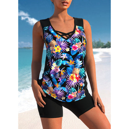 👙【S-5XL】Bañador deportivo de mujer de dos piezas