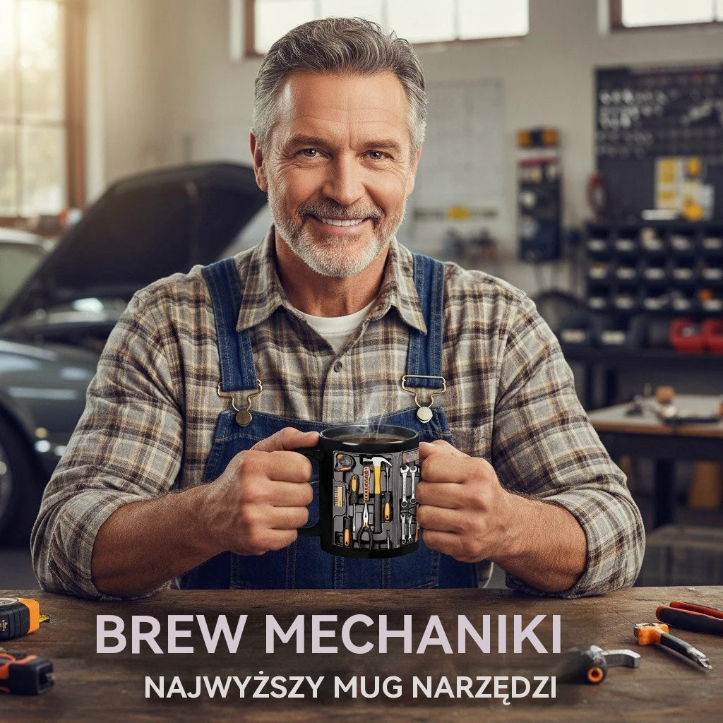 🔥【Bestseller w cenie specjalnej -50】☕Kubek mechanika z zestawem narzędzi
