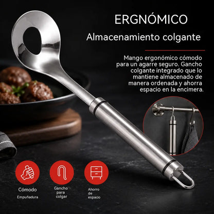 🍖 【3 piezas】Molde para albóndigas de acero inoxidable 304 – ideal para hacer albóndigas de carne y de pescado, perfecto para cocinar en casa 🥄