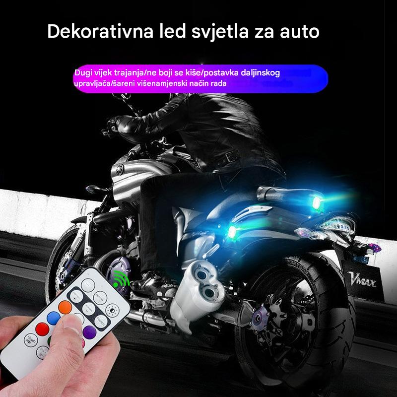 🛵LED ukrasna svjetla za automobile, ambijentalna rasvjeta, stroboskopska svjetla za upozorenje