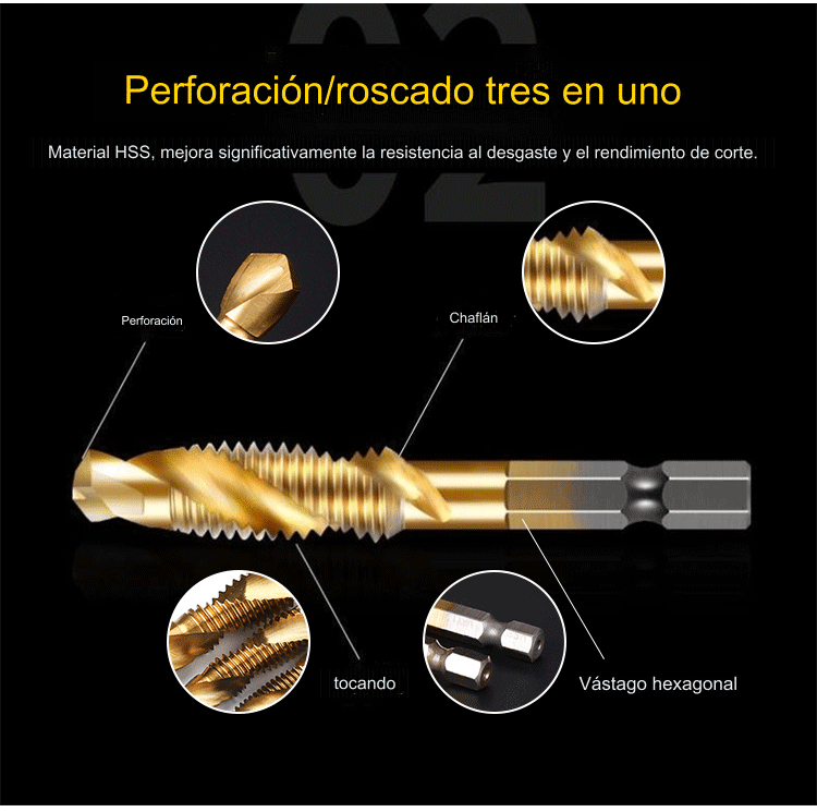 🧰【Compre 6 y llévese 6 gratis.】🔩 Juego de brocas multiusos