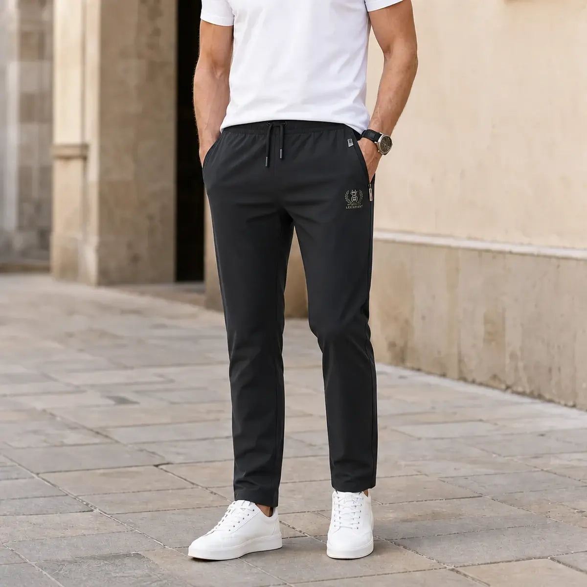 【40-115 kg】🔥【50% de descuento por tiempo limitado】(M-5XL)Nuevos pantalones elásticos de seda helada para primavera y verano de 2026.