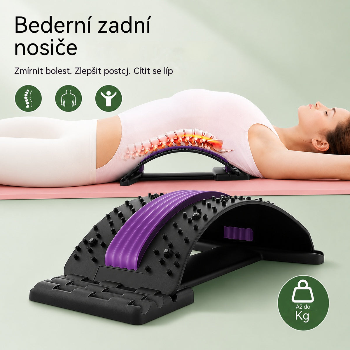 💥Magnetoterapia tri v jednom, akupresúrna a trakčná magnetoterapia, akupunktúra a masáž, tlakomer bedrovej chrbtice