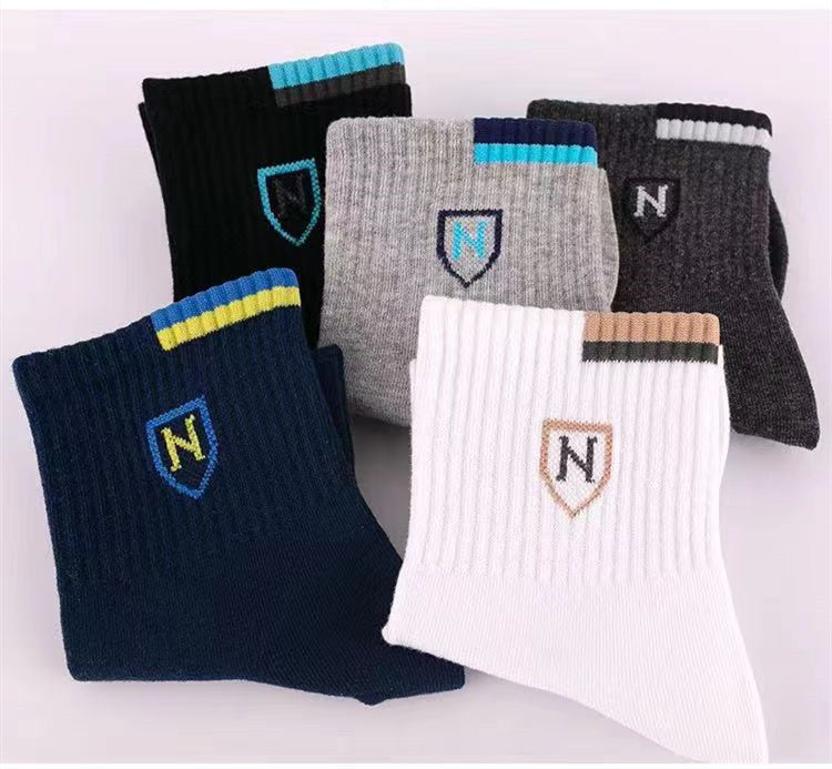 【10 pares】Calcetines de media caña, calcetines deportivos de media caña de estilo informal de negocios