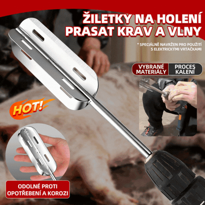 🐷🪒👨‍🌾🔥Odchlupovací stroj určený pro porážky, elektrická škrabka na prasečí chlupy, výkonný nástroj pro odstraňování chlupů z prasat.