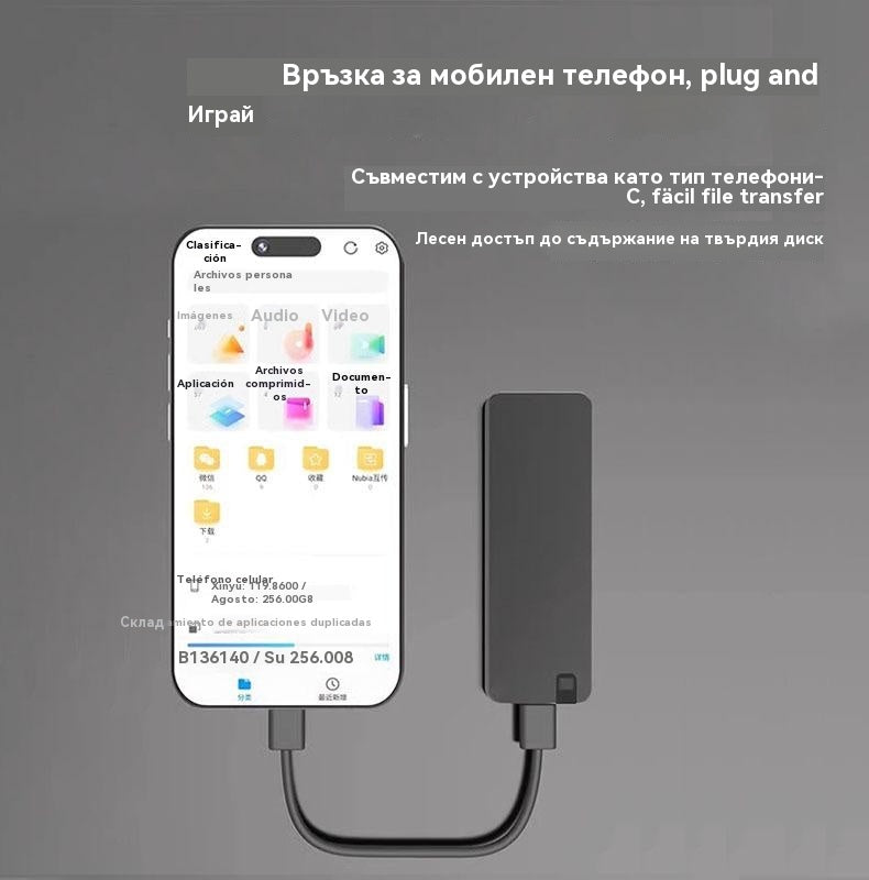 ⚡ 【1TB】Многофункционален твърд диск с високоскоростен USB 3.0 | Бърз трансфер, широка съвместимост, лесно съхранение 💻📦