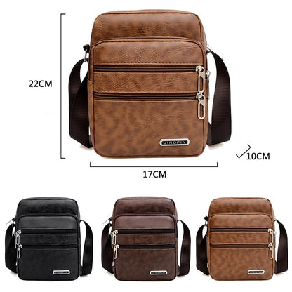 Nová pánska business casual crossbody/kabelka cez rameno s veľkou kapacitou z umelej kože