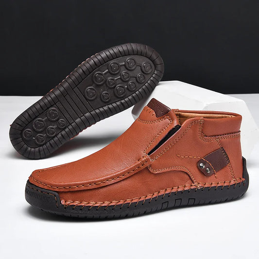 💥Piele de vacă💥Mocasini casual bărbătești, cu susținere prin arcuri, piele antiderapantă 