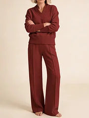 🥰📢📢50 % zľava!!!【M–5XL】Dámska súprava 2026 | Dvojdielna súprava s dlhým rukávom z úpletu ✨