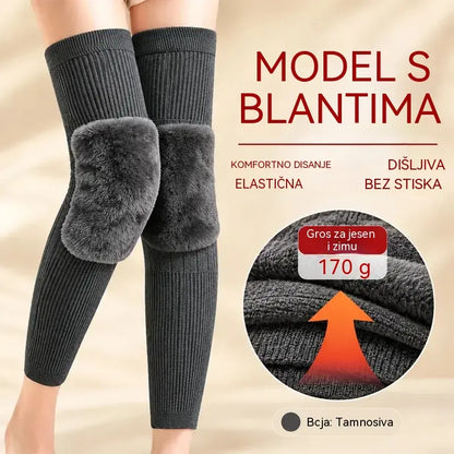 【1 par】🦵 Topli zimski štitnici za koljena · Izuzetno dugi model s mekanom podstavom · Produžena zaštita za koljena i noge!