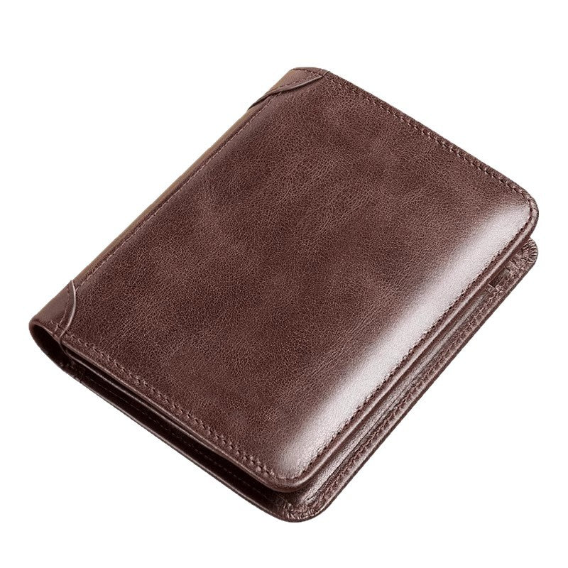 👝✨ Nová pánska peňaženka z pravej kože s ochranou proti krádeži