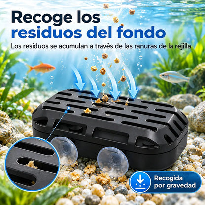 🧹🐢Colector de Heces para Tortugas y Acuarios | Limpiador Automático de Excrementos y Restos | Mantiene el Agua Limpia y Reduce Cambios de Agua 💧