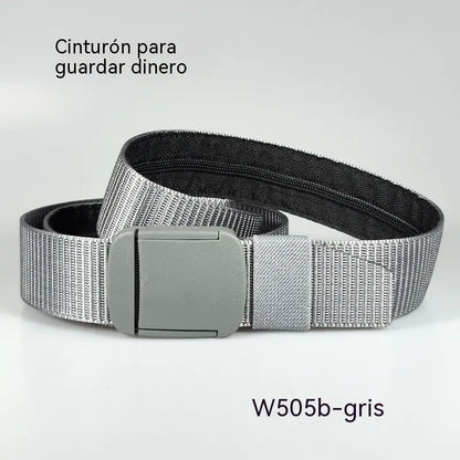 🔥【Compra 1 y llévate 1 gratis】🔥【Longitud： 130 cm】Cinturón de viaje táctico con bolsillo oculto para dinero