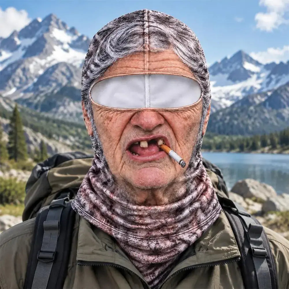 🔥😎 Máscara facial 3D divertida y cálida para deportes de invierno al aire libre