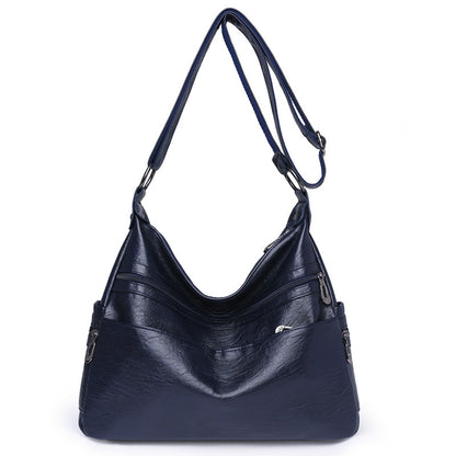 👜【Oferta por tiempo limitado】Nuevo bolso de hombro de piel suave de moda 2026, amplio, resistente al desgaste, piel auténtica