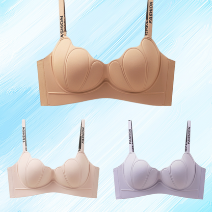 😍【Pack de 3】Sujetador sin aros para mujer, cómodo y sin costuras ❤️【40-85 kg】