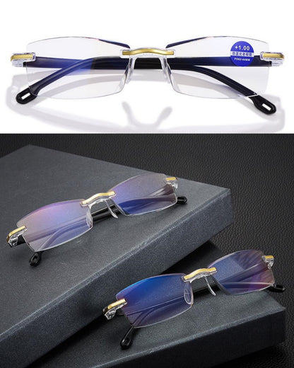 👓Gafas de lectura con luz azul de diamante de alta definición para hombres y mujeres