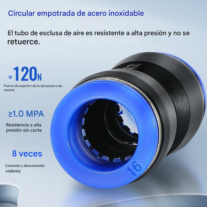 🔥✨ Kit de accesorios para manguera neumática de aire de 1/4” con conexión rápida por presión ⚡🔧