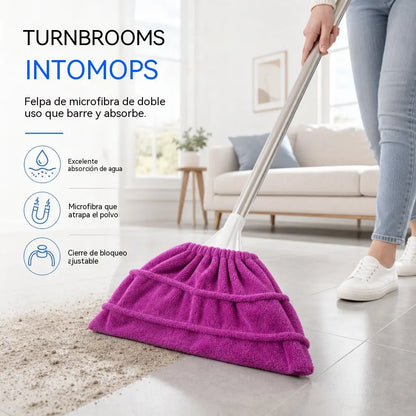 4 unidades por solo 25 €✨ ¡Limpia Más en Menos Tiempo! Fundas Reutilizables para Escoba 🧹