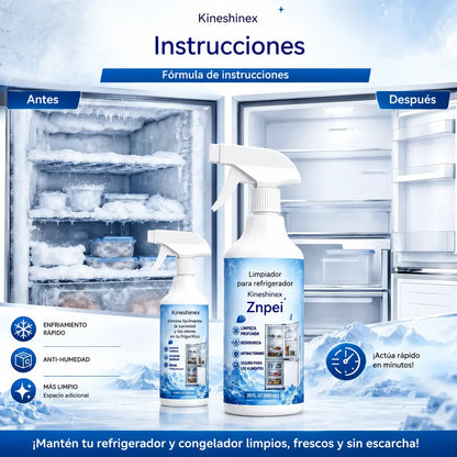 🔥【2 botellas por 27 euros】❄️ Nuevo spray descongelante (versión 2026) 🧡 Elimina rápidamente la escarcha del congelador