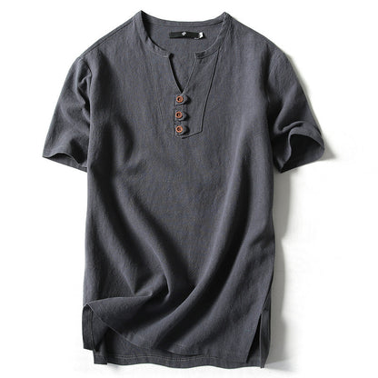 🔥【M-5XL】Cămașă din in pentru bărbați, mărime mare