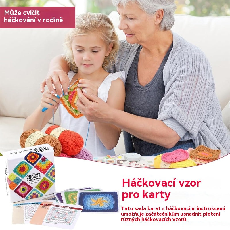 🔥🔥🧩🧷【50 unikátních vzorů】Sada háčkovaných přáníček