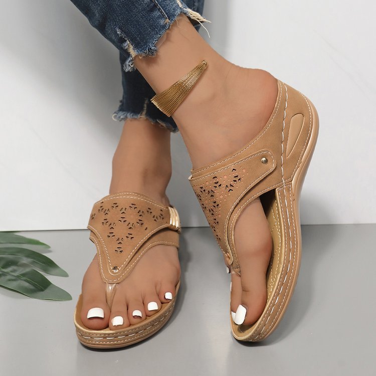 😍🔥 [35-43] Pantuflas de verano antideslizantes y cómodas para mujer 2026. Se adaptan a tus pies de forma elegante y confortable.