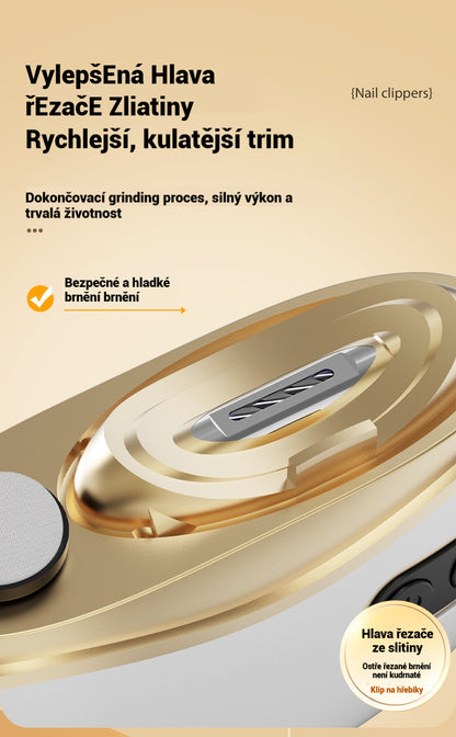 ✂️💅🔥Nový model 2026!🔥 Multifunkční elektrická bruska + elektrické kleštičky na nehty s ochranou proti svírání