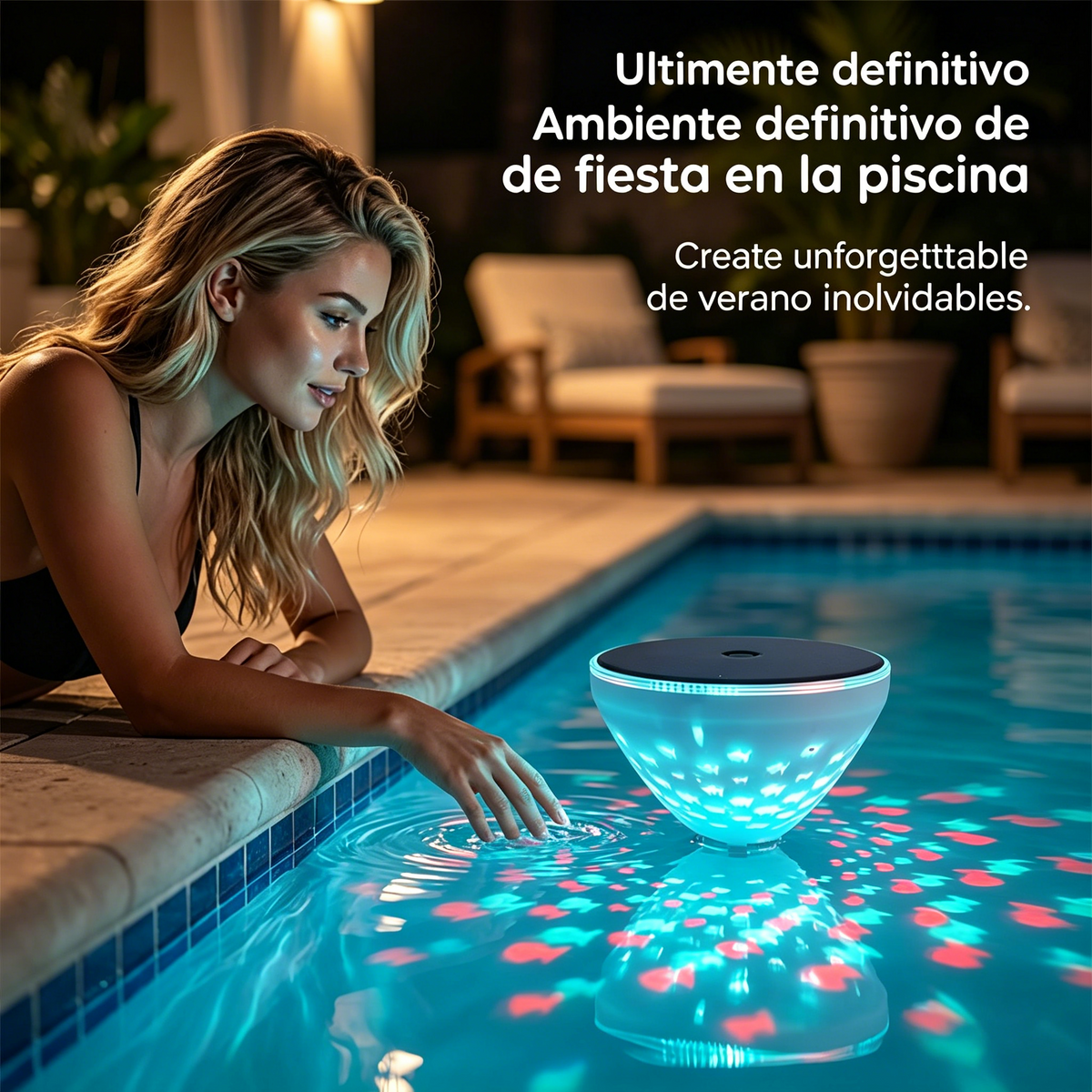 ☀️🐠 Plávajúce solárne bazénové svetlo s projekciou v tvare ryby💡💦