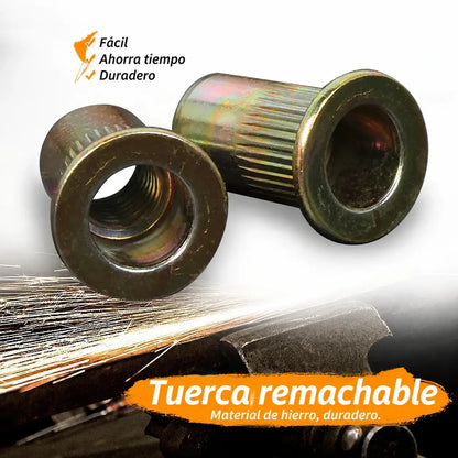 【166 piezas 26 euros】 Tuerca de acero inoxidable, tuercas moleteadas de cabeza plana