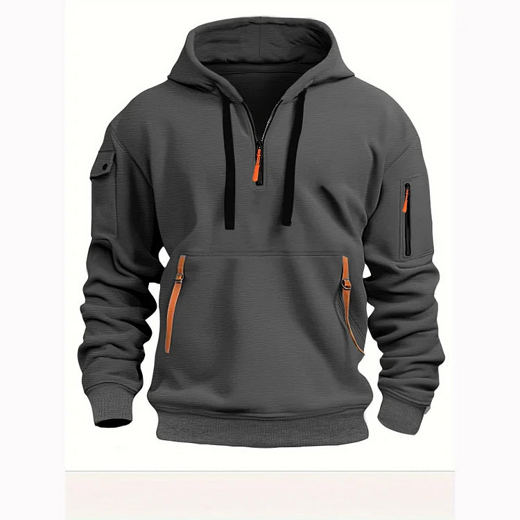 【S-5XL】Pánske mikiny s kapucňou na zips a viacvreckové mikiny   3752467