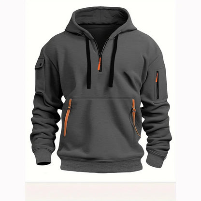 【S-5XL】Pánske mikiny s kapucňou na zips a viacvreckové mikiny   3752467
