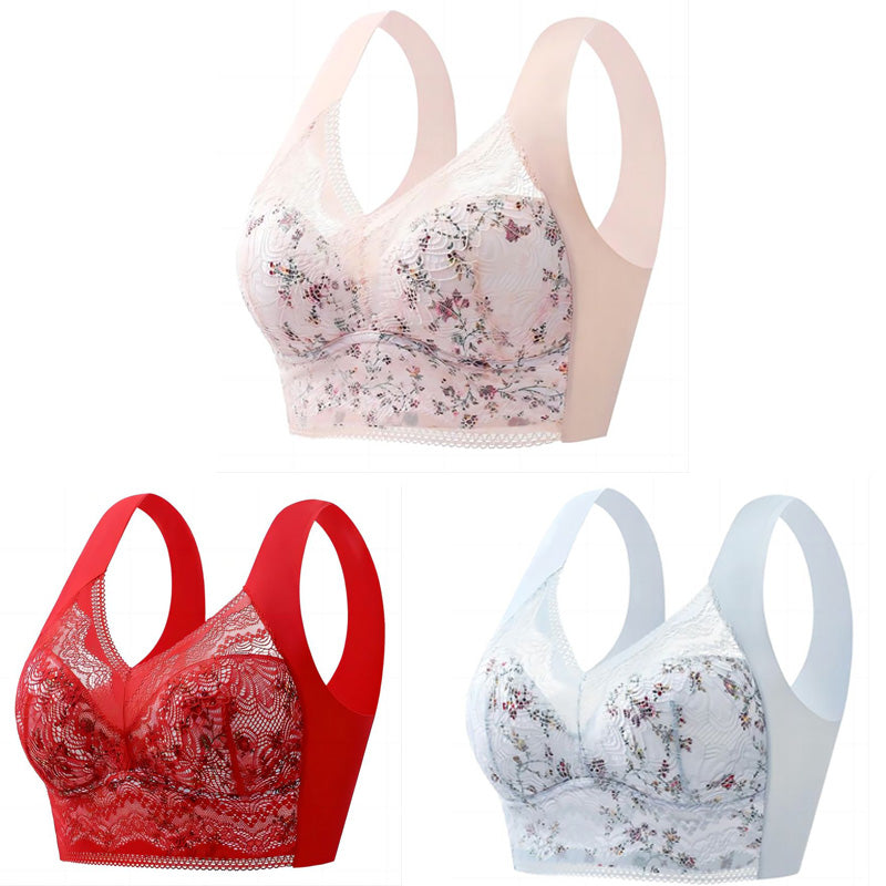 🎁 [40 kg-100 kg]Sujetador de seda helada sin costuras, talla grande, transpirable y ajustable✅ Pago contra reembolso ✅ Envío gratuito