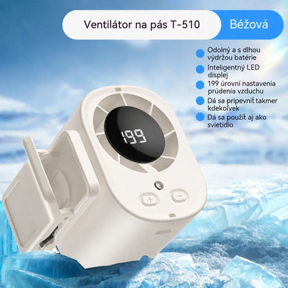 🌀❄Nový vysokokapacitný USB ventilátor s digitálnym LED displejom na montáž do auta a na vonkajšie použitie