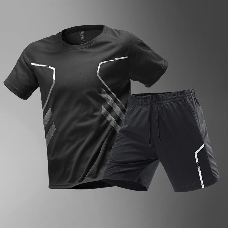 🧊【¡Último día：-50%】Chándal de seda helada de secado rápido para hombre, tallas grandes (M-5XL), ¡perfecto para el verano
