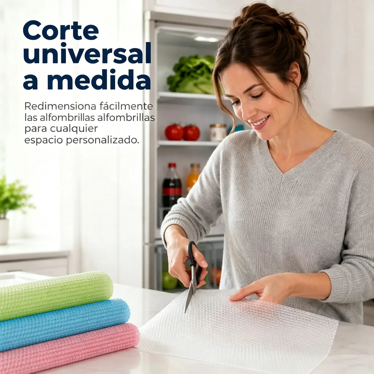 8 piezas por 27 euros-🧊🛡️ Protectores impermeables para estantes de refrigerador — Antideslizantes, fáciles de limpiar y aptos para contacto con alimentos — Mantén los estantes ordenados y frescos ✨