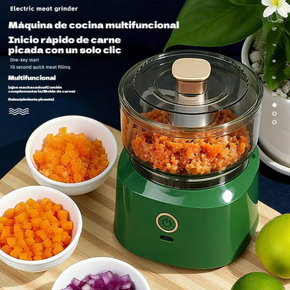 🥩🥕 Picadora eléctrica multifuncional de gran capacidad, rápida y fácil de usar