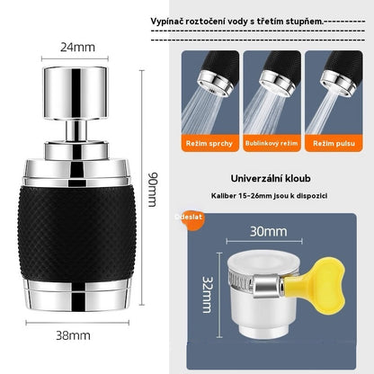 🔥💦 【Kupte jeden, druhý dostanete zdarma】Univerzální kuchyňská baterie s filtrem | Odolná proti stříkající vodě a s posilovačem tlaku vody