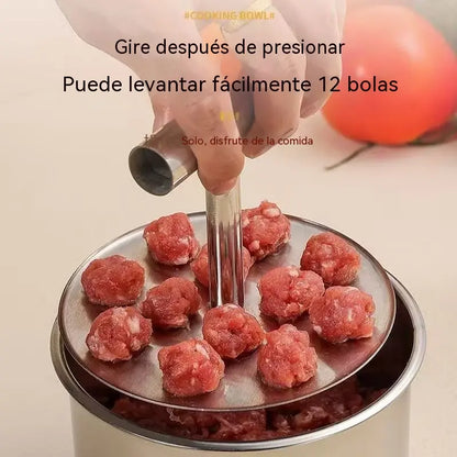 【Oferta especial】Fabricador de albóndigas de acero inoxidable, ideal para albóndigas de carne y pescado🍖🐟